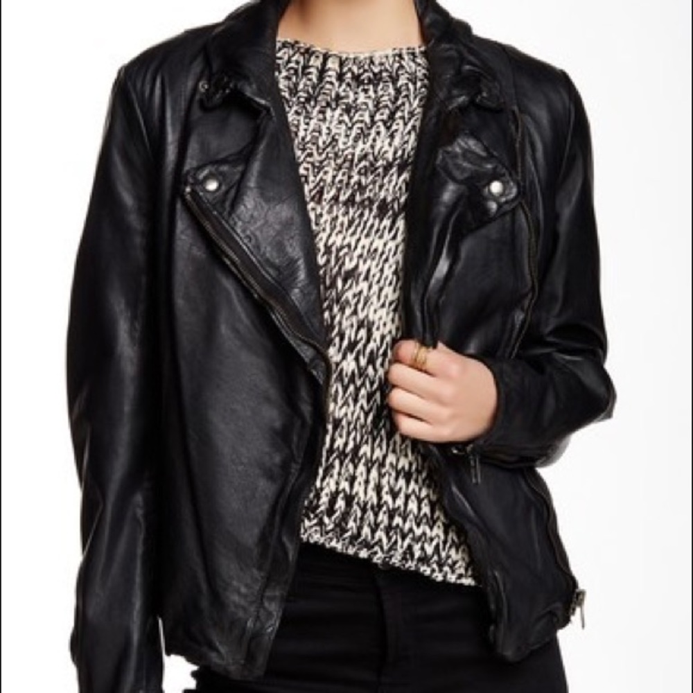 Muubaa Monteria Noir leather jacket. Rarely worn.